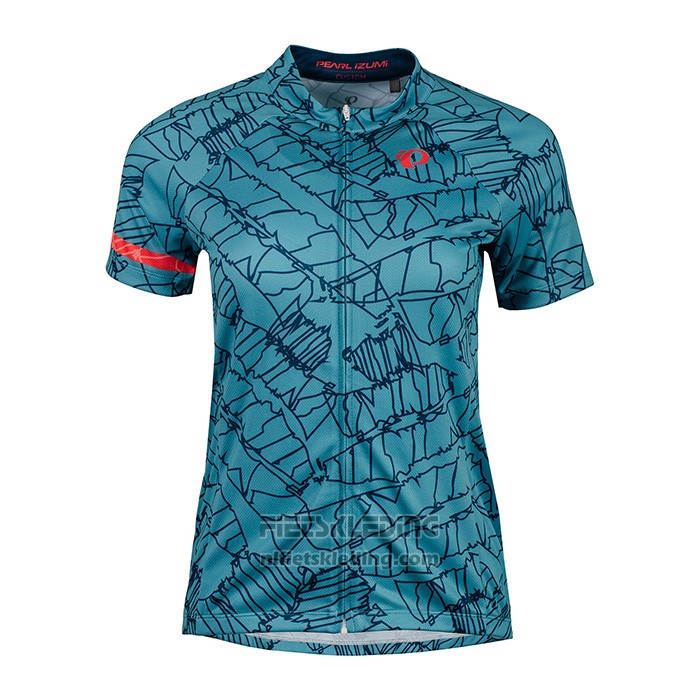 2022 Fietskleding Vrouw Pearl Izumi Azuur Korte Mouwen en Koersbroek